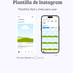 Plantilla de Instagram editable en Canva